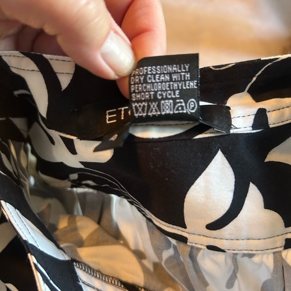 Etcetera Black and White 3/4 Sleeve Dress - Picture 4 of 8